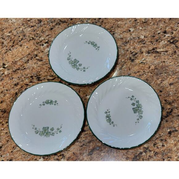 Corelle Callaway Ivy White with Green Ivy (Qty 3) Bread Plates 7 1/4" - Picture 15 of 15